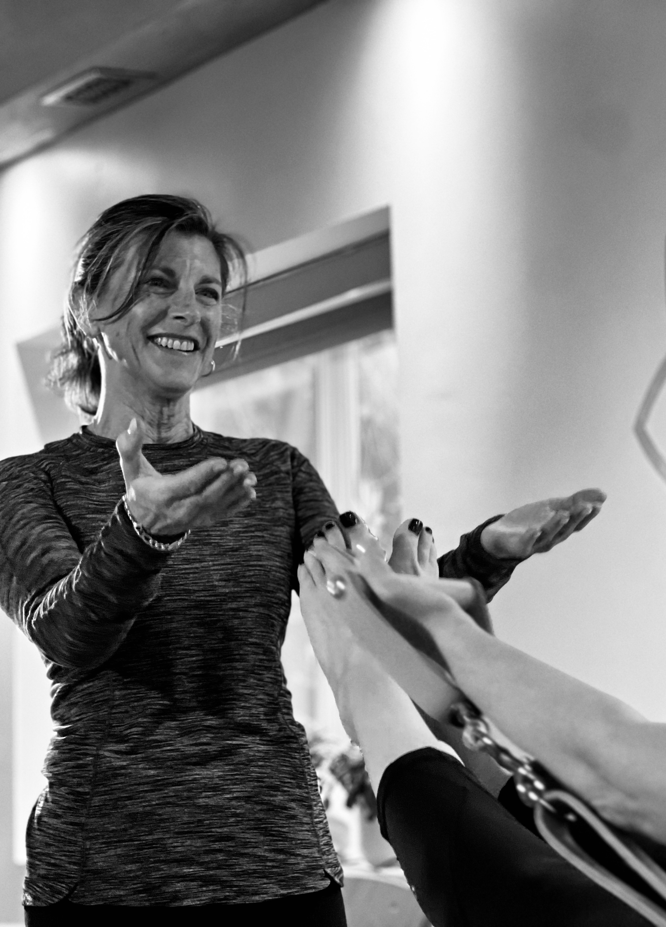 Kim Radovich teaching at Heart of Movement studio